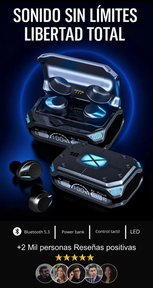 Audífonos Bluetooth M41™️| Estilo, Confort y Sonido Premium